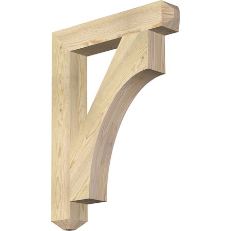 Ekena Millwork Westlake Craftsman Rough Sawn Bracket, Douglas Fir, 4"W x 24"D x 32"H BKT04X24X32WTL04RDF